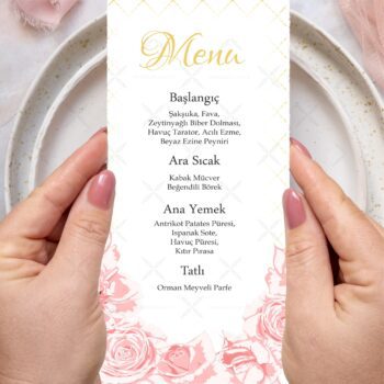 Menü Kartı - Tasarım #236