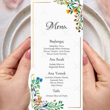 Menü Kartı - Tasarım #243