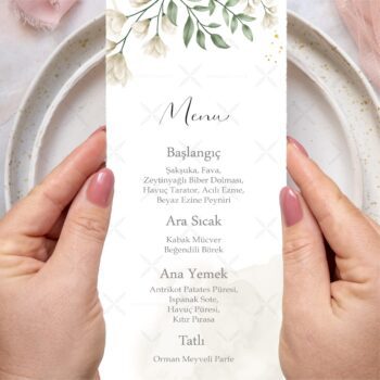 Menü Kartı - Tasarım #135