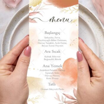 Menü Kartı - Tasarım #136