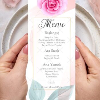 Menü Kartı - Tasarım #158