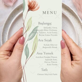 Menü Kartı - Tasarım #174