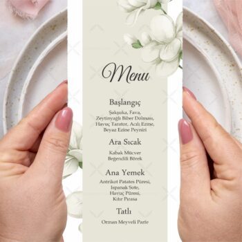 Menü Kartı - Tasarım #202