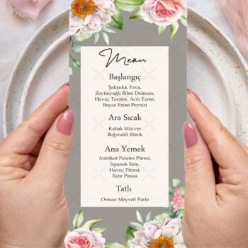 Menü Kartı - Tasarım #204