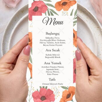 Menü Kartı - Tasarım #205