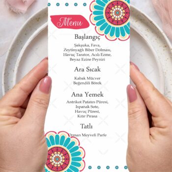 Menü Kartı - Tasarım #210