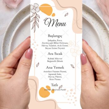 Menü Kartı - Tasarım #212