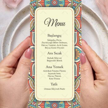 Menü Kartı - Tasarım #217