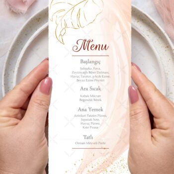 Menü Kartı - Tasarım #34