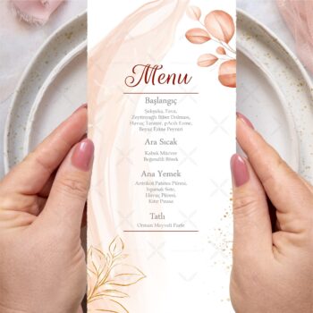 Menü Kartı - Tasarım #35