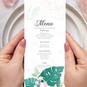 Menü Kartı - Tasarım #37