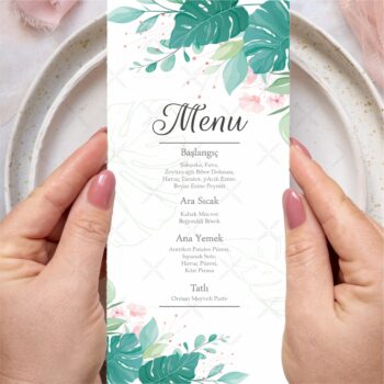 Menü Kartı - Tasarım #38