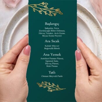 Menü Kartı - Tasarım #39