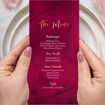 Menü Kartı - Tasarım #41
