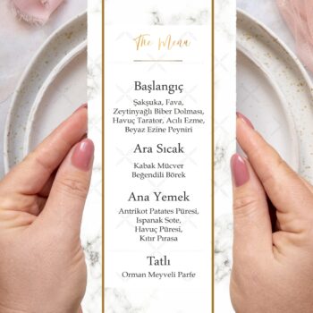 Menü Kartı - Tasarım #43