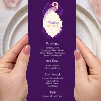 Menü Kartı - Tasarım #44