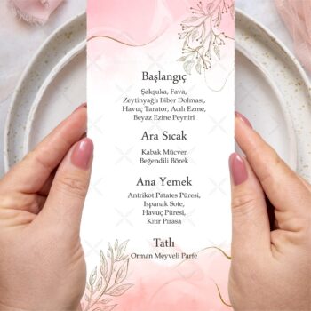 Menü Kartı - Tasarım #50