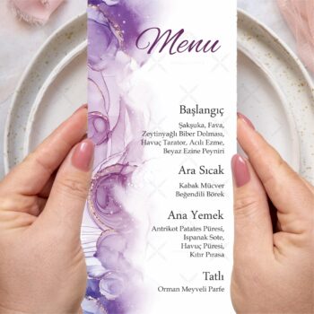 Menü Kartı - Tasarım #51