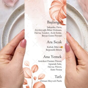 Menü Kartı - Tasarım #53