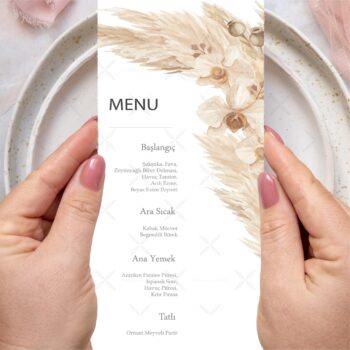 Menü Kartı - Tasarım #54