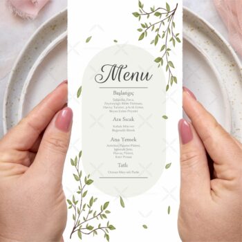 Menü Kartı - Tasarım #58