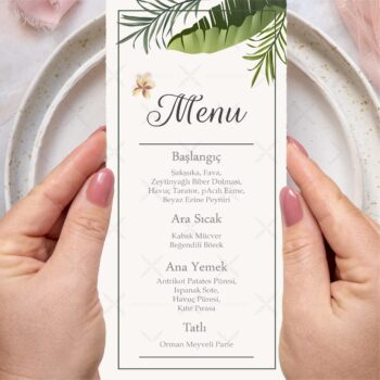 Menü Kartı - Tasarım #60