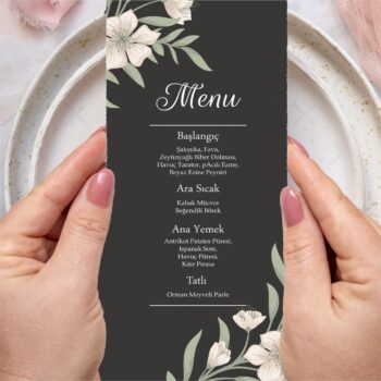 Menü Kartı - Tasarım #62