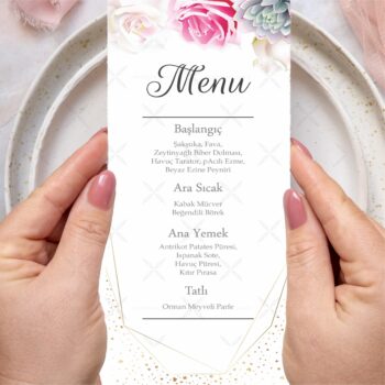 Menü Kartı - Tasarım #63