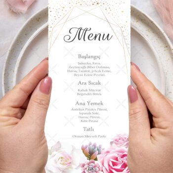 Menü Kartı - Tasarım #64