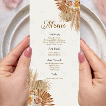 Menü Kartı - Tasarım #65