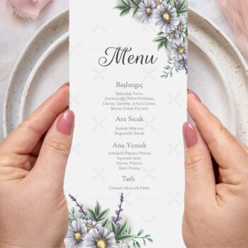 Menü Kartı - Tasarım #66