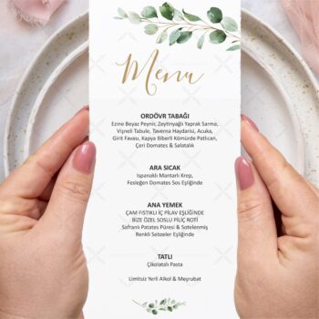 Menü Kartı - Tasarım #68