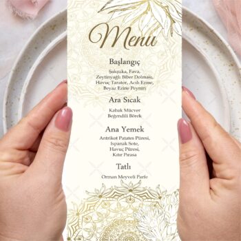 Menü Kartı - Tasarım #69