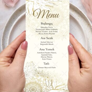 Menü Kartı - Tasarım #70