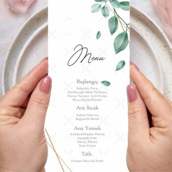 Menü Kartı - Tasarım #71