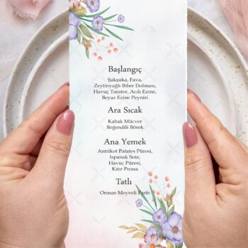 Menü Kartı - Tasarım #75