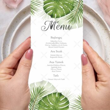 Menü Kartı - Tasarım #77