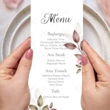 Menü Kartı - Tasarım #78