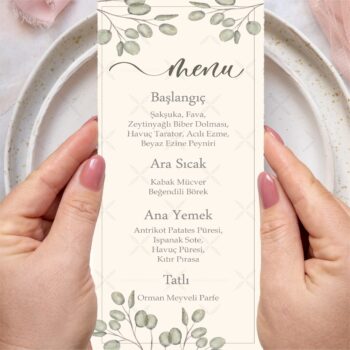 Menü Kartı - Tasarım #79