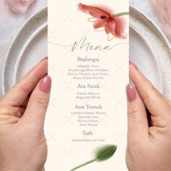 Menü Kartı - Tasarım #80