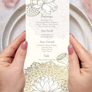 Menü Kartı - Tasarım #82