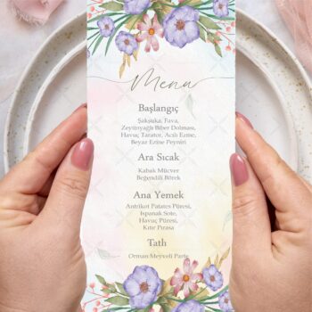 Menü Kartı - Tasarım #85