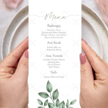 Menü Kartı - Tasarım #86