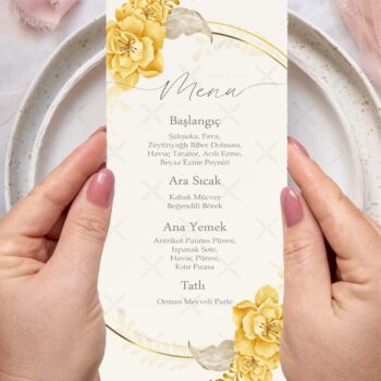 Menü Kartı - Tasarım #87