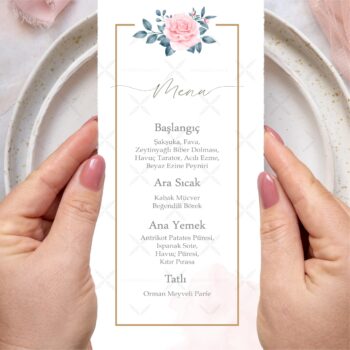 Menü Kartı - Tasarım #88