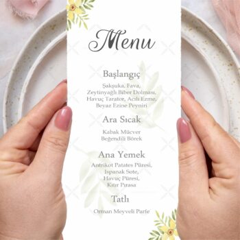 Menü Kartı - Tasarım #89