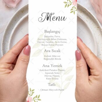 Menü Kartı - Tasarım #91