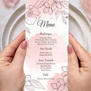 Menü Kartı - Tasarım #222