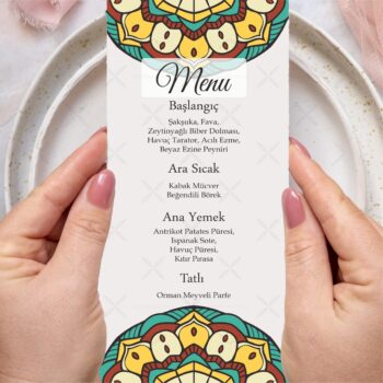 Menü Kartı - Tasarım #223