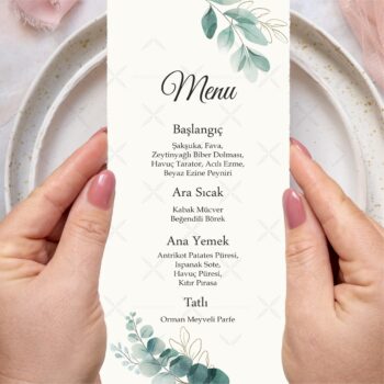 Menü Kartı - Tasarım #224